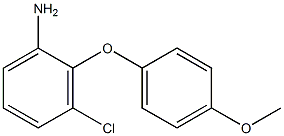 3-chloro-2-(4-methoxyphenoxy)aniline,,结构式