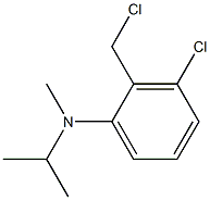 3-chloro-2-(chloromethyl)-N-methyl-N-(propan-2-yl)aniline Struktur