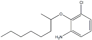 3-chloro-2-(octan-2-yloxy)aniline 化学構造式