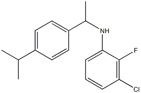 3-chloro-2-fluoro-N-{1-[4-(propan-2-yl)phenyl]ethyl}aniline|