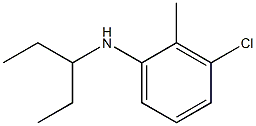 3-chloro-2-methyl-N-(pentan-3-yl)aniline Structure