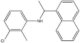 3-chloro-2-methyl-N-[1-(naphthalen-1-yl)ethyl]aniline 结构式