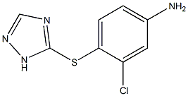 3-chloro-4-(1H-1,2,4-triazol-5-ylsulfanyl)aniline