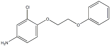 3-chloro-4-(2-phenoxyethoxy)aniline,,结构式