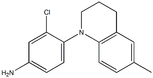 3-chloro-4-(6-methyl-1,2,3,4-tetrahydroquinolin-1-yl)aniline,,结构式