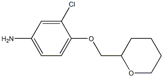 3-chloro-4-(oxan-2-ylmethoxy)aniline 化学構造式