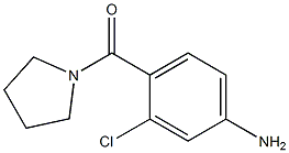 3-chloro-4-(pyrrolidin-1-ylcarbonyl)aniline Structure