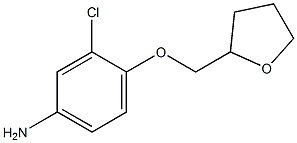 3-chloro-4-(tetrahydrofuran-2-ylmethoxy)aniline 化学構造式