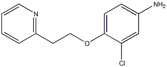 3-chloro-4-[2-(pyridin-2-yl)ethoxy]aniline 化学構造式