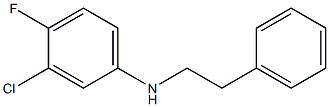 3-chloro-4-fluoro-N-(2-phenylethyl)aniline,,结构式