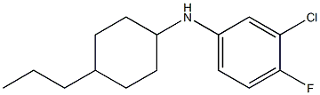 3-chloro-4-fluoro-N-(4-propylcyclohexyl)aniline Structure