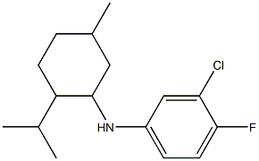 3-chloro-4-fluoro-N-[5-methyl-2-(propan-2-yl)cyclohexyl]aniline