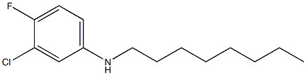 3-chloro-4-fluoro-N-octylaniline Structure