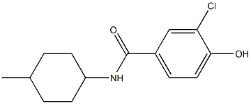 3-chloro-4-hydroxy-N-(4-methylcyclohexyl)benzamide,,结构式
