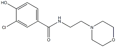  3-chloro-4-hydroxy-N-[2-(morpholin-4-yl)ethyl]benzamide