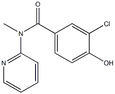 3-chloro-4-hydroxy-N-methyl-N-(pyridin-2-yl)benzamide,,结构式