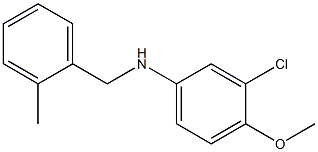3-chloro-4-methoxy-N-[(2-methylphenyl)methyl]aniline