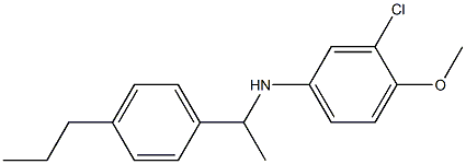 3-chloro-4-methoxy-N-[1-(4-propylphenyl)ethyl]aniline