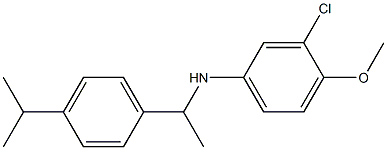 3-chloro-4-methoxy-N-{1-[4-(propan-2-yl)phenyl]ethyl}aniline Structure