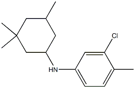 3-chloro-4-methyl-N-(3,3,5-trimethylcyclohexyl)aniline 化学構造式