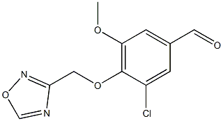  3-chloro-5-methoxy-4-(1,2,4-oxadiazol-3-ylmethoxy)benzaldehyde