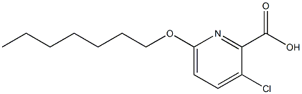 3-chloro-6-(heptyloxy)pyridine-2-carboxylic acid Struktur