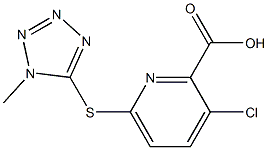  3-chloro-6-[(1-methyl-1H-1,2,3,4-tetrazol-5-yl)sulfanyl]pyridine-2-carboxylic acid