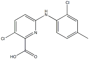 3-chloro-6-[(2-chloro-4-methylphenyl)amino]pyridine-2-carboxylic acid