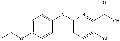  3-chloro-6-[(4-ethoxyphenyl)amino]pyridine-2-carboxylic acid