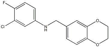 3-chloro-N-(2,3-dihydro-1,4-benzodioxin-6-ylmethyl)-4-fluoroaniline