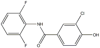 3-chloro-N-(2,6-difluorophenyl)-4-hydroxybenzamide,,结构式