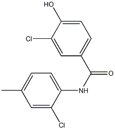 3-chloro-N-(2-chloro-4-methylphenyl)-4-hydroxybenzamide Structure