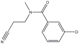 3-chloro-N-(2-cyanoethyl)-N-methylbenzamide Struktur