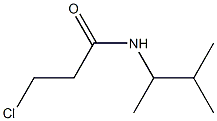 3-chloro-N-(3-methylbutan-2-yl)propanamide Struktur