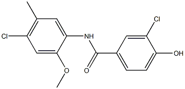 3-chloro-N-(4-chloro-2-methoxy-5-methylphenyl)-4-hydroxybenzamide