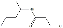 3-chloro-N-(pentan-2-yl)propanamide,,结构式