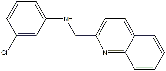 3-chloro-N-(quinolin-2-ylmethyl)aniline 结构式