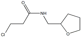 3-chloro-N-(tetrahydrofuran-2-ylmethyl)propanamide Struktur