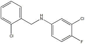 3-chloro-N-[(2-chlorophenyl)methyl]-4-fluoroaniline