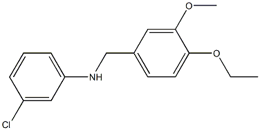 3-chloro-N-[(4-ethoxy-3-methoxyphenyl)methyl]aniline