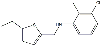  3-chloro-N-[(5-ethylthiophen-2-yl)methyl]-2-methylaniline