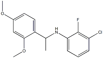 3-chloro-N-[1-(2,4-dimethoxyphenyl)ethyl]-2-fluoroaniline,,结构式