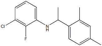 3-chloro-N-[1-(2,4-dimethylphenyl)ethyl]-2-fluoroaniline Structure