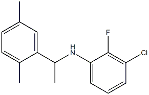 3-chloro-N-[1-(2,5-dimethylphenyl)ethyl]-2-fluoroaniline
