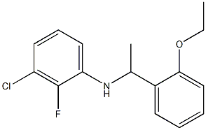 3-chloro-N-[1-(2-ethoxyphenyl)ethyl]-2-fluoroaniline,,结构式