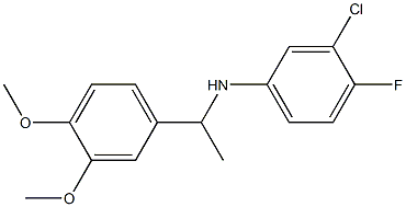 3-chloro-N-[1-(3,4-dimethoxyphenyl)ethyl]-4-fluoroaniline