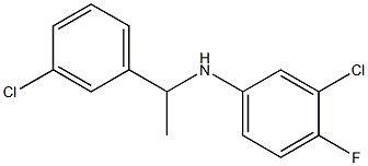  3-chloro-N-[1-(3-chlorophenyl)ethyl]-4-fluoroaniline