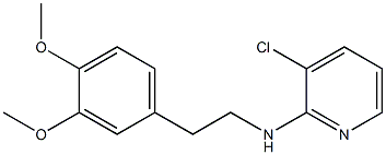 3-chloro-N-[2-(3,4-dimethoxyphenyl)ethyl]pyridin-2-amine,,结构式