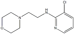 3-chloro-N-[2-(morpholin-4-yl)ethyl]pyridin-2-amine Struktur