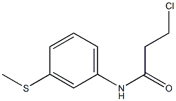 3-chloro-N-[3-(methylsulfanyl)phenyl]propanamide Structure